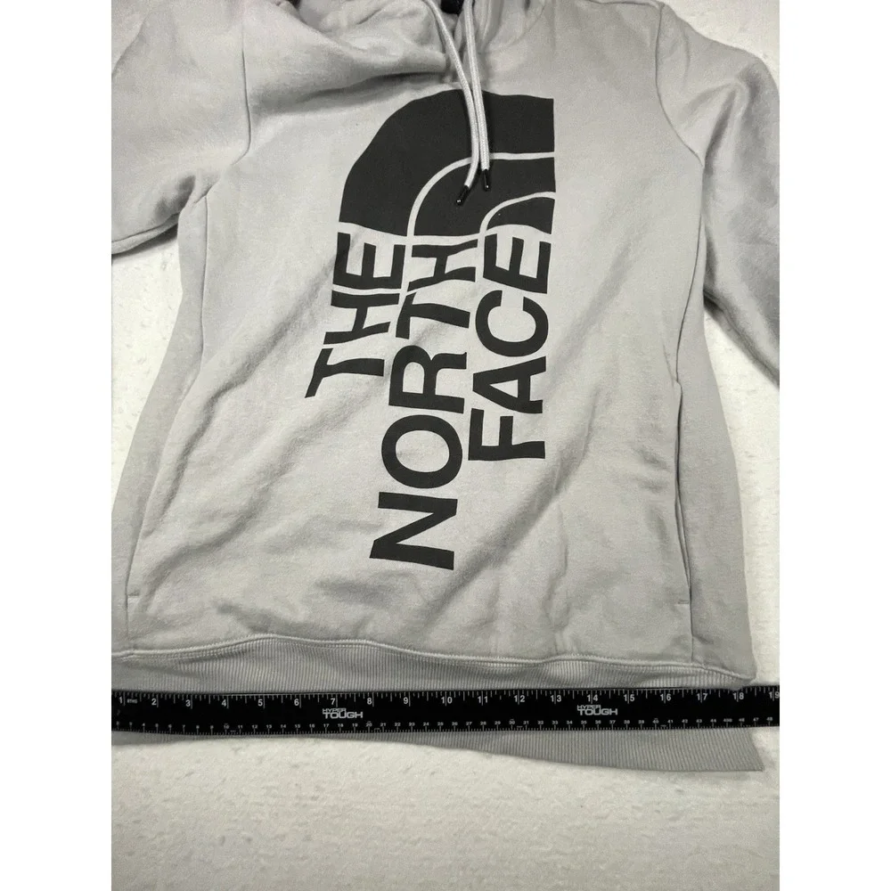 The North Face Hoodie Mens‎ Small Gray Pullover Logo Sweatshirt